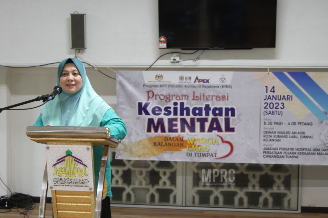 CAKNA WARGA EMAS PROGRAM KRIS HOSPITAL USM BERI PENDEDAHAN MASALAH KESIHATAN MENTAL